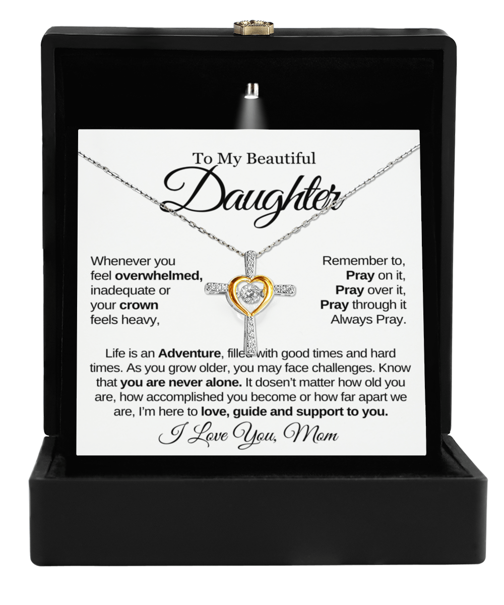 To My Beautiful Daughter | Always Pray | Love Knot Necklace