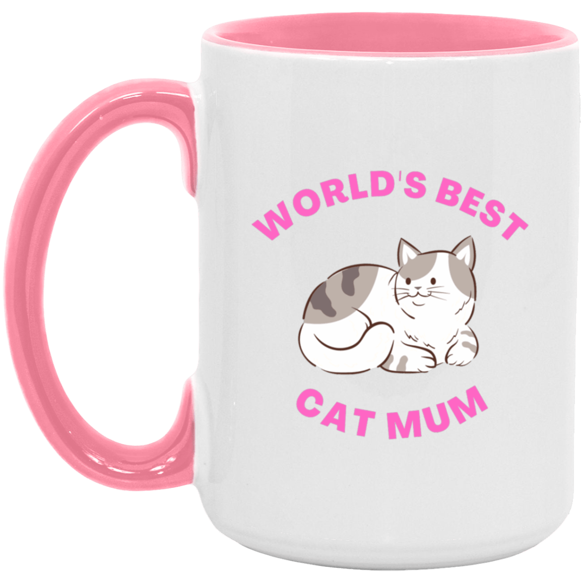 World's Best Cat Mom 15oz. Accent Mug - JENACDirect