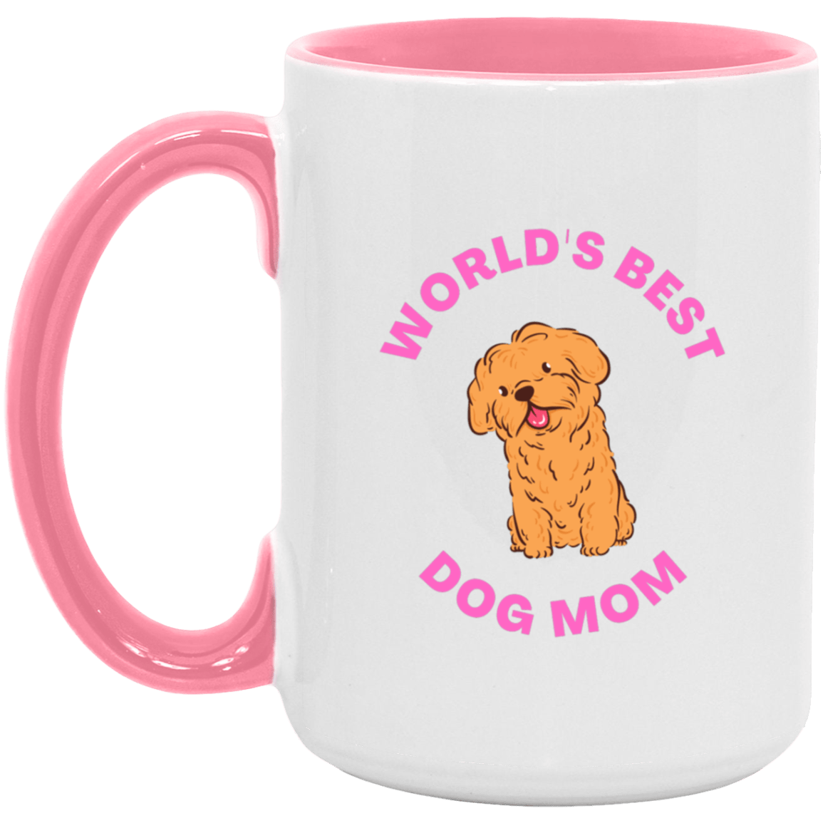 World's Best Dog Mom 15oz. Accent Mug - JENACDirect