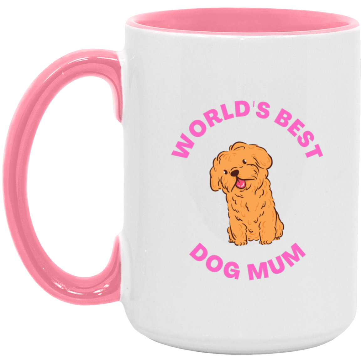 World's Best Dog Mum 15oz. Accent Mug - JENACDirect