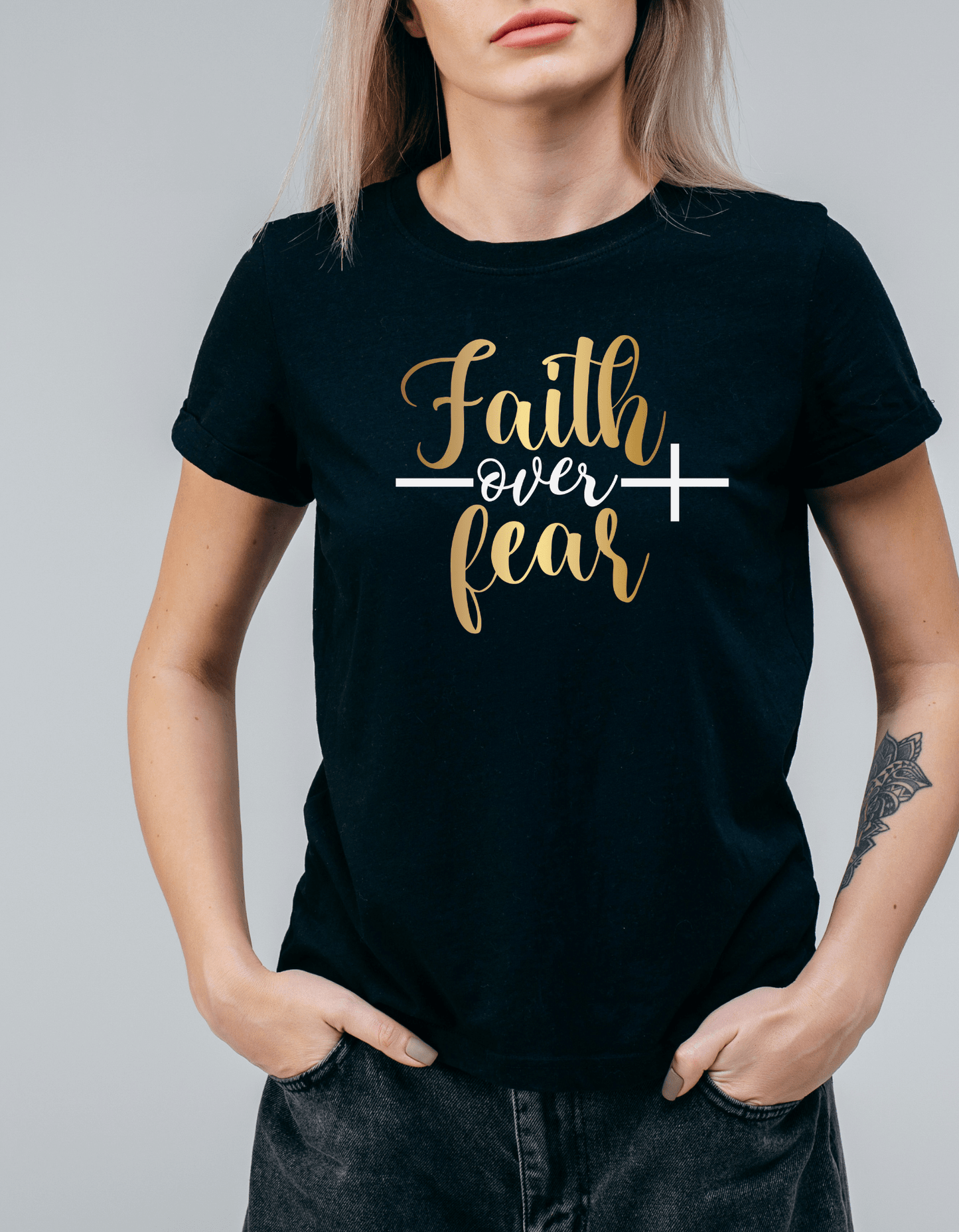 Faith over Fear Women's T-Shirt - JENACDirect