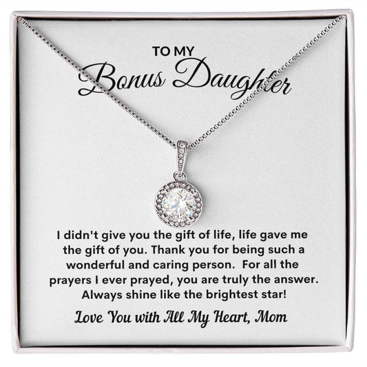 To My Bonus Daughter - Eternal Hope Necklace - JENACDirect
