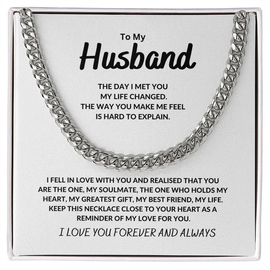 My Husband - My Soulmate Cuban Link Chain - JENACDirect