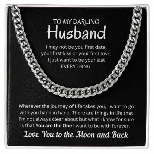 My Darling Husband Cuban Chain Link Necklace - JENACDirect