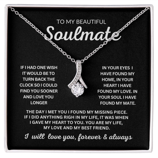To My Beautiful Soulmate - My Best Friend - Alluring Beauty Necklace - JENACDirect