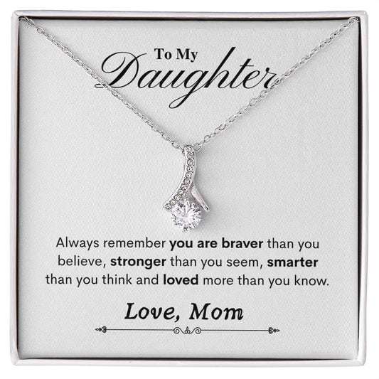 To My Daughter | From Mom | Alluring Beauty Necklace - JENACDirect