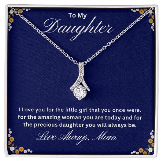To My Daughter - Love Always Mum Alluring Beauty Necklace - JENACDirect
