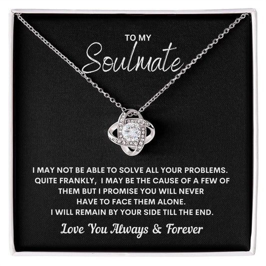 My Soulmate - Remain by Your Side - Love Knot Necklace - JENACDirect