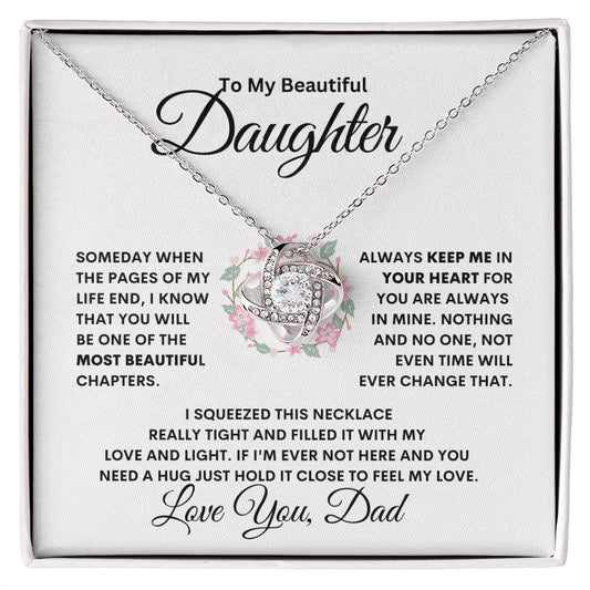 My Beautiful Daughter Love Knot Necklace - JENACDirect