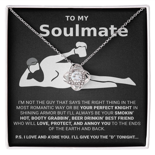 To My Soulmate | I adore you | Love Knot Necklace - JENACDirect