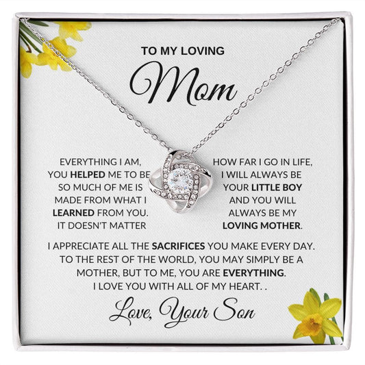 To My Loving Mom from Son | Love Knot Necklace - JENACDirect