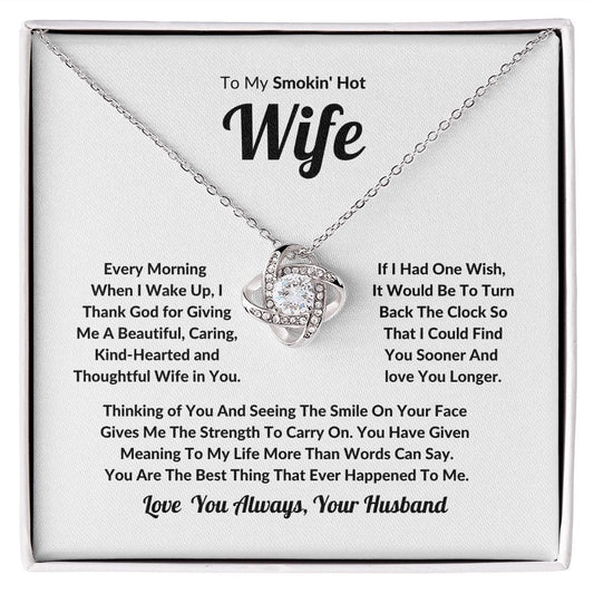 Caring & Kind Hearted Wife Love Knot Necklace - JENACDirect