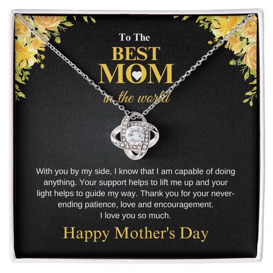 To The Best Mom in the world | Love knot Necklace - JENACDirect