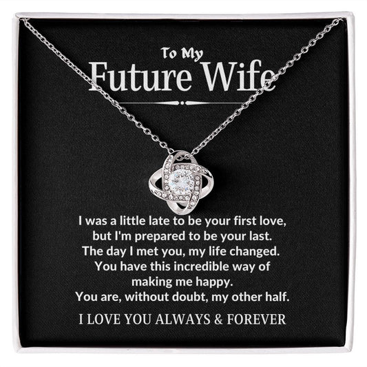 To My Future Wife - Love Knot Necklace - JENACDirect