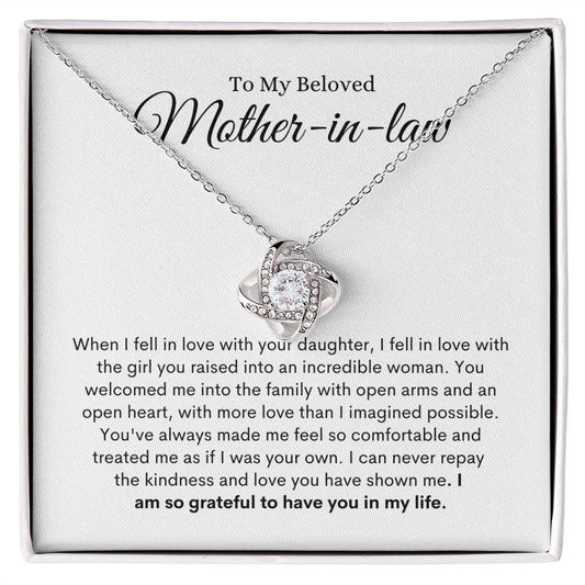To My Beloved Mother-In-Law | Love Knot Necklace - JENACDirect