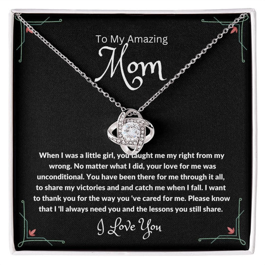 To My Amazing Mom |  Love Knot Necklace - JENACDirect