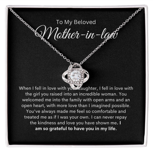 To My Beloved Mother-In-Law | Love Knot Necklace - JENACDirect