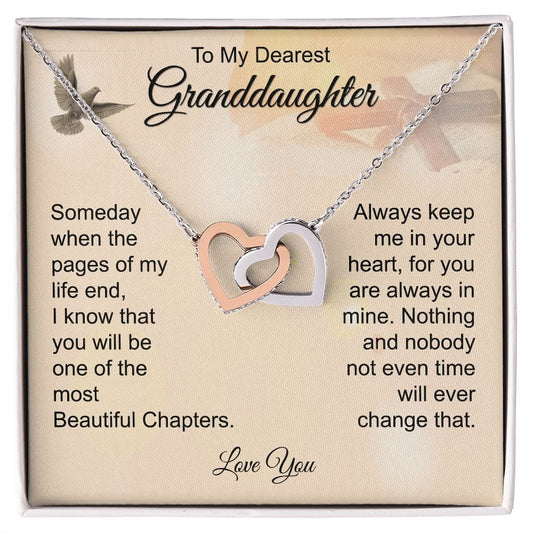 To My Dearest Granddaughter | Interlocking Necklace - JENACDirect