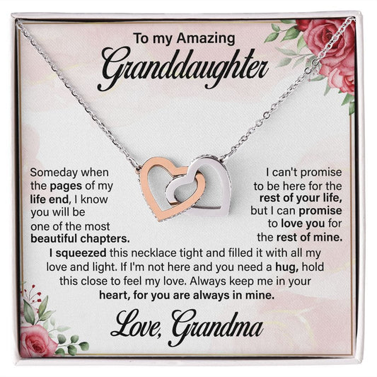 To My Amazing Granddaughter | Interlocking Necklace - JENACDirect