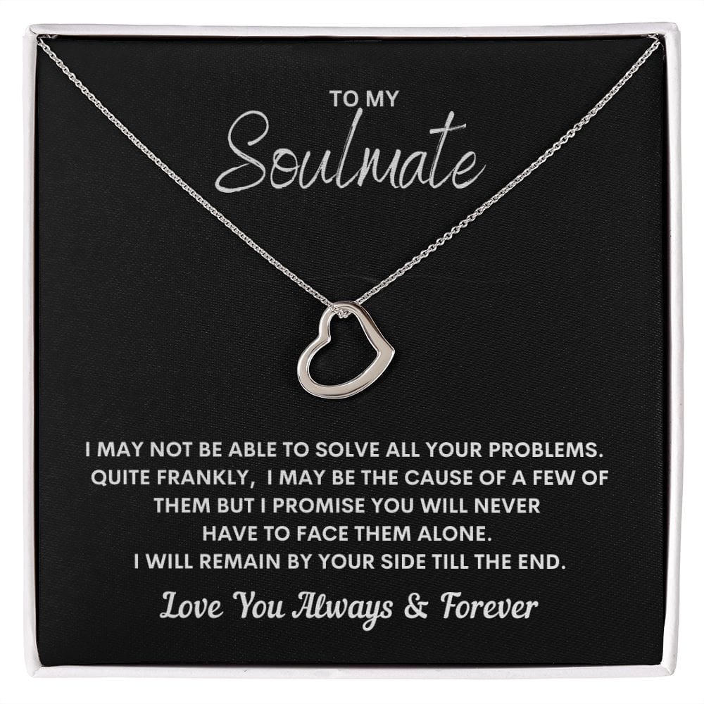 My Soulmate - Remain by Your Side - Delicate Heart Necklace - JENACDirect