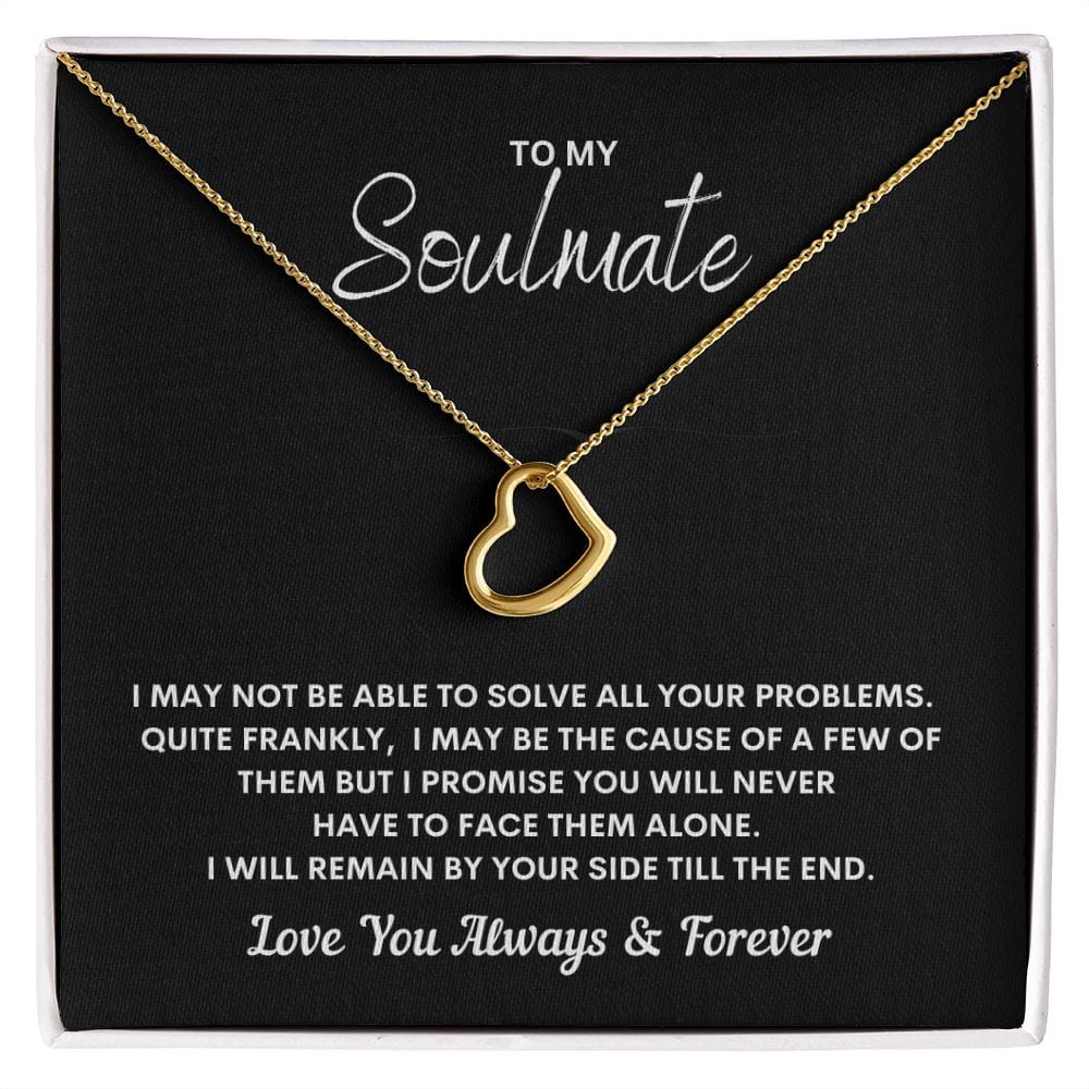 My Soulmate - Remain by Your Side - Delicate Heart Necklace - JENACDirect