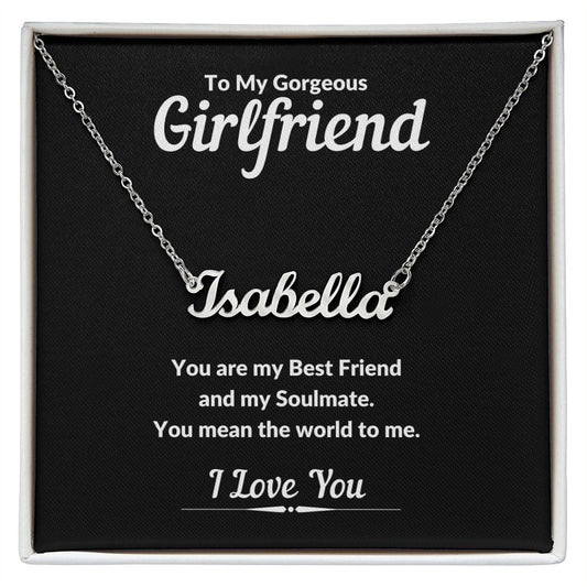 Girlfriend - Custom Name Necklace - JENACDirect