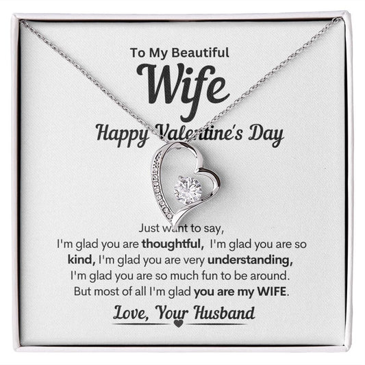 Glad You are My Wife Forever Love Necklace - JENACDirect