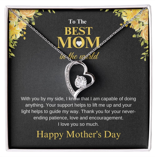 To The Best Mom in the World | Forever Love Necklace - JENACDirect