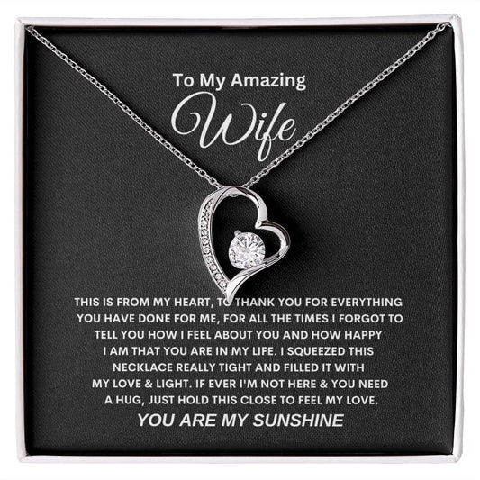 Wife - You Are My Sunshine Forever Love Necklace - JENACDirect