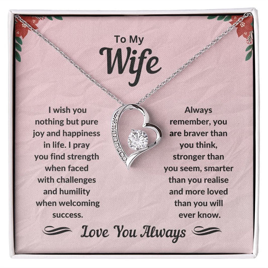 Wife - Love You Always Forever Love Necklace - JENACDirect