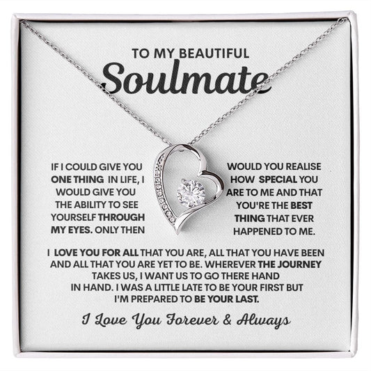 To My Beautiful Soulmate - Forever Love Necklace - JENACDirect