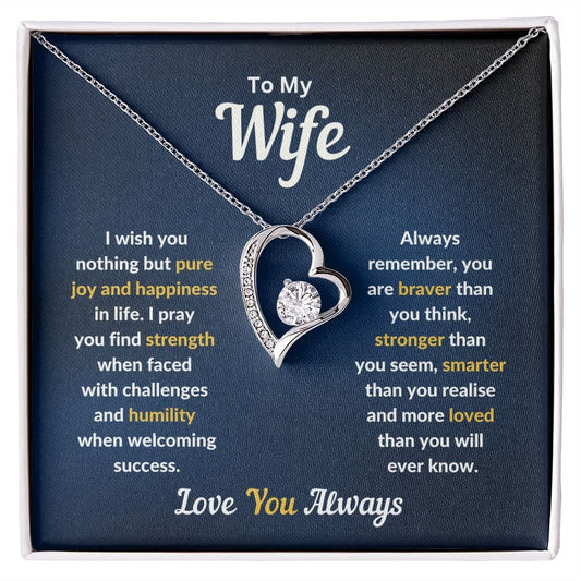 Wife - Love You Always Forever Love Necklace - JENACDirect