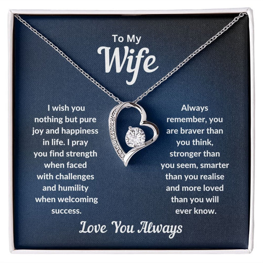 Wife - Love You Always Forever Love Necklace - JENACDirect