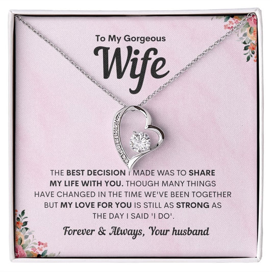My Gorgeous Wife Forever Love Necklace - JENACDirect