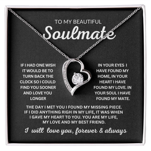My Beautiful Soulmate - My Best Friend - Forever Love Necklace - JENACDirect