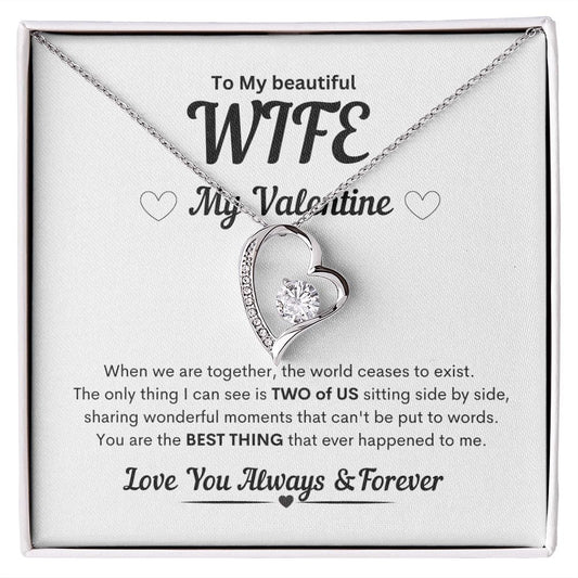 My Wife My Valentine Forever Love Necklace - JENACDirect