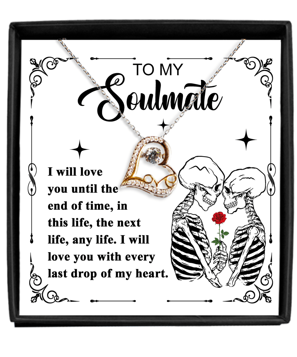 To My Soulmate | End of Time | Sterling Silver Necklace - JENACDirect