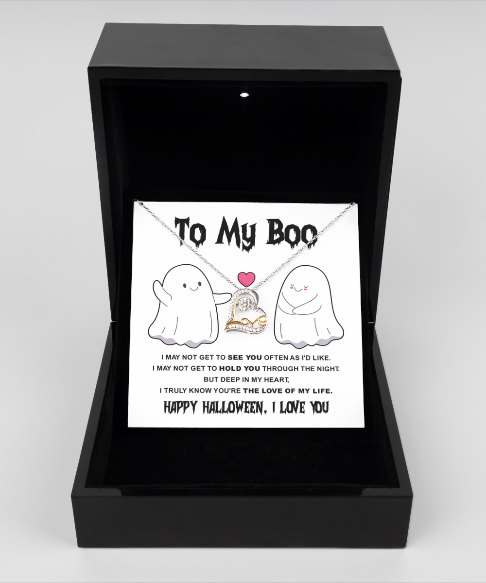 To My Boo Love Dancing Sterling Silver Necklace - JENACDirect