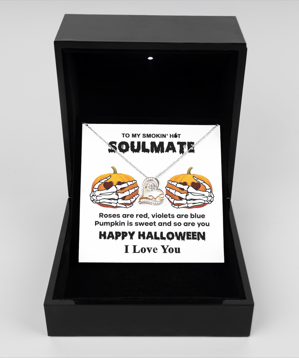 To My Smoking Hot Soulmate | Sweet Pumpkin | Love Dancing Sterling Sliver Necklace - JENACDirect