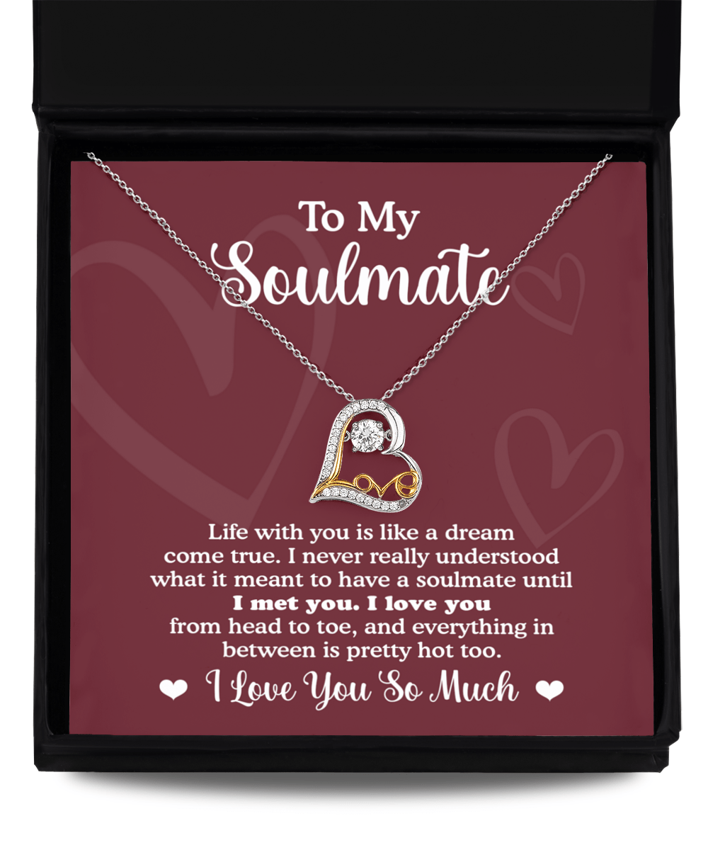 To My Soulmate | Dream Come True | Love Dancing Necklace