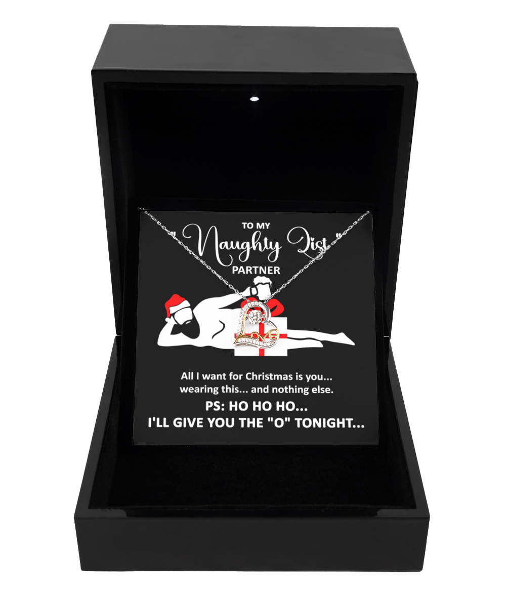 To My Naughty List Partner | Love Dancing Necklace