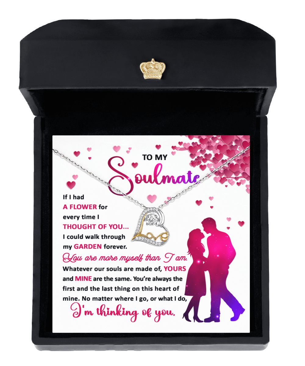 To My Soulmate | Thought Of You | Love Dancing Necklace