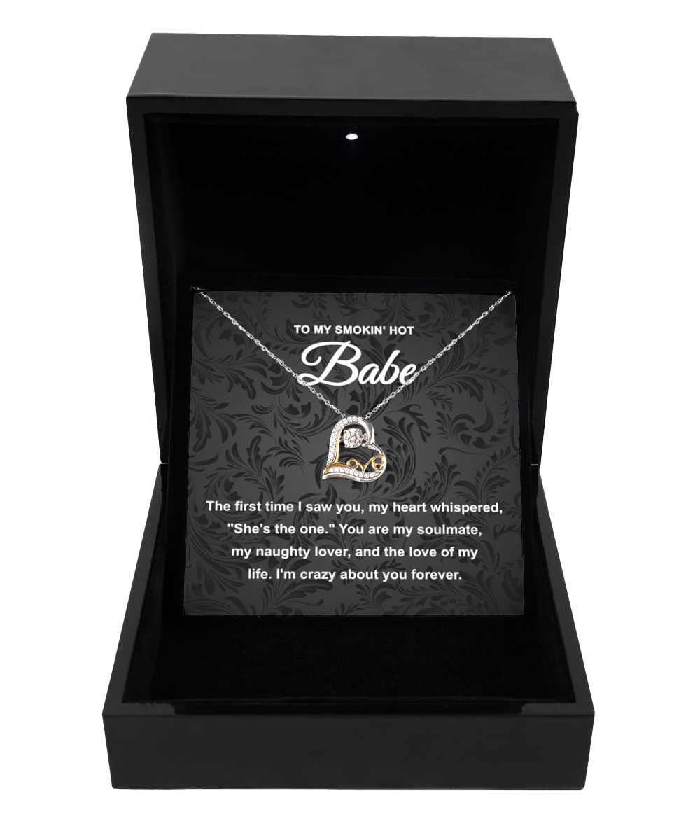 To My Smokin' Hot Babe | Love Dancing Necklace