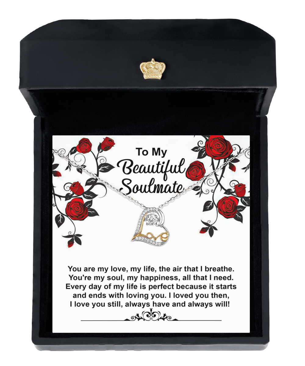 To My Beautiful Soulmate | My Soul | Love Dancing Necklace