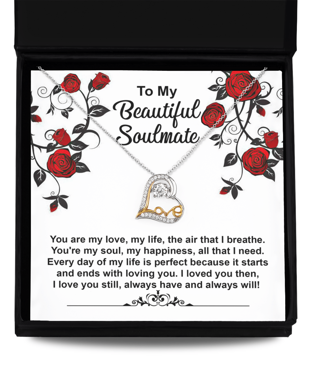 To My Beautiful Soulmate | My Soul | Love Dancing Necklace