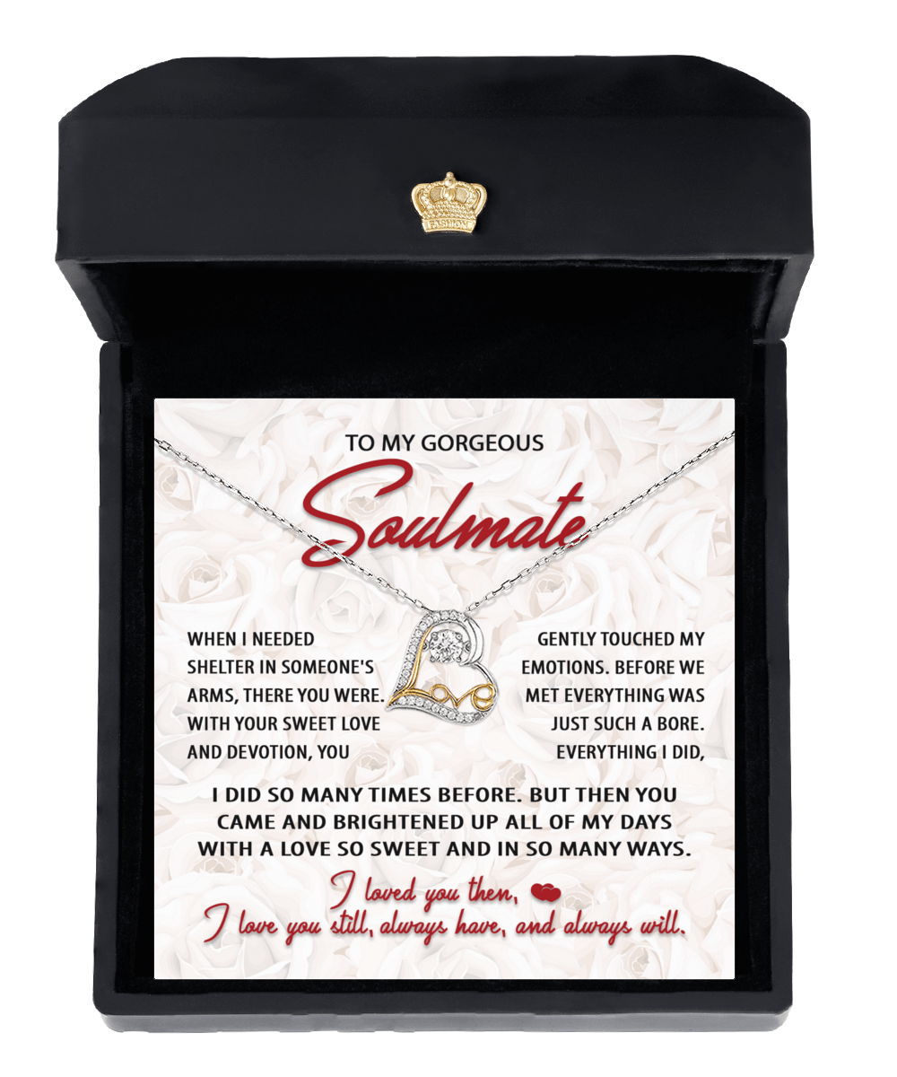 To My Gorgeous Soulmate | Sweet Love | Love Dancing Necklace