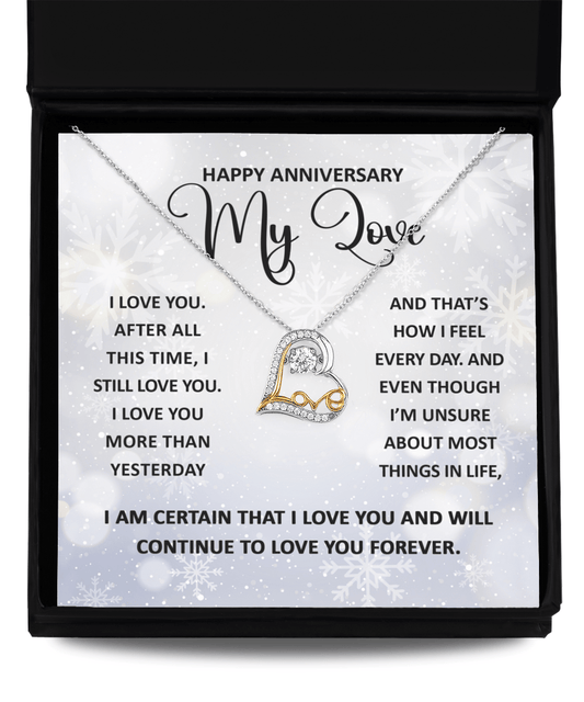 Happy Anniversary My Love | Love Dancing Necklace