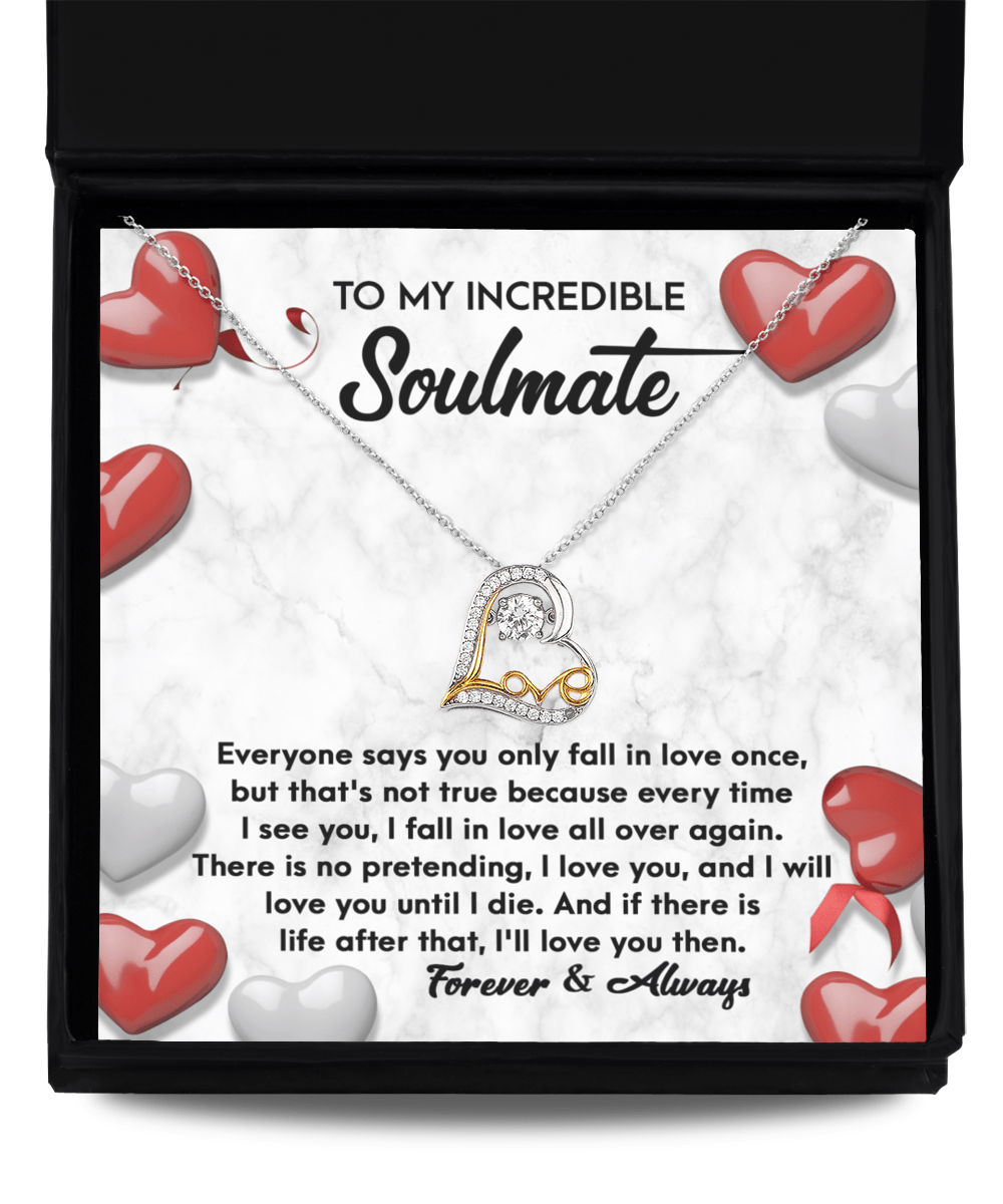 To My Incredible Soulmate | Love You Then | Love Dancing Necklace