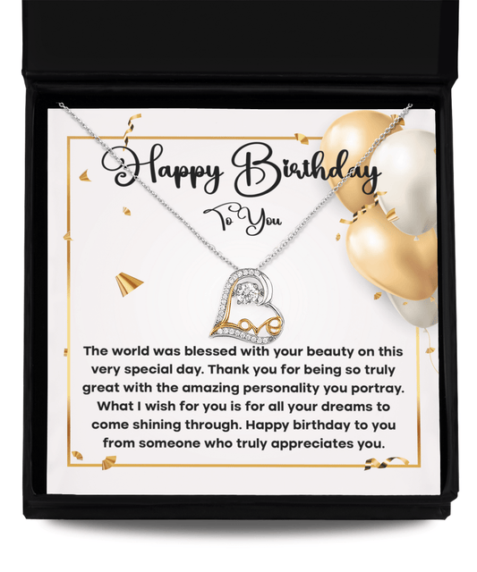 Happy Birthday To You | Love Dancing Necklace