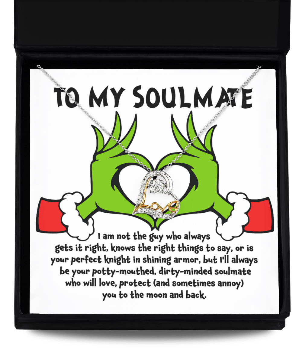 To My Soulmate | Perfect Knight | Love Dancing Necklace - JENACDirect